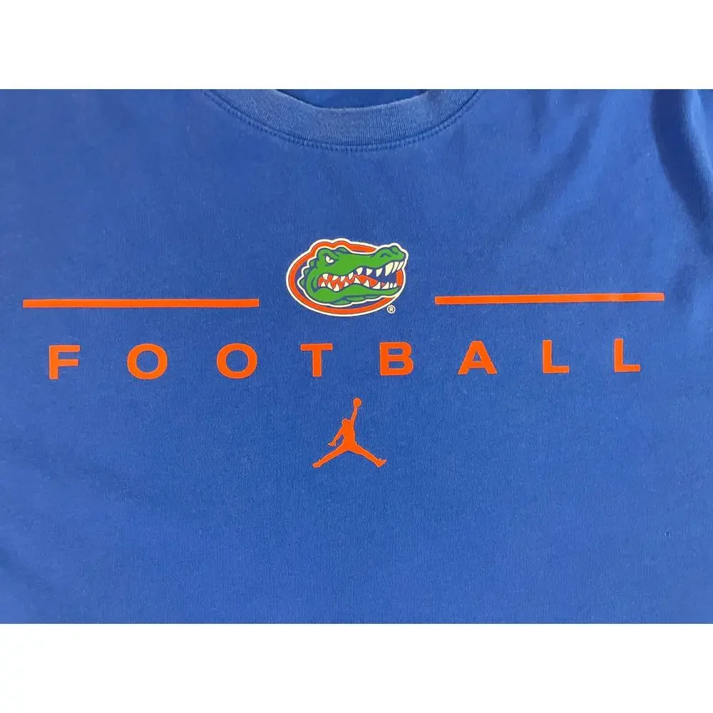 Nike Jordan Florida Gators Football Dri-FIT T Shirt Men 3XL Blue NCAA